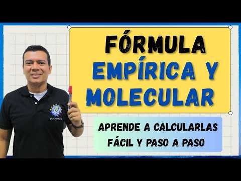 🎖️ Cómo calcular la fórmula empírica y molecular paso a paso (con ejercicios)