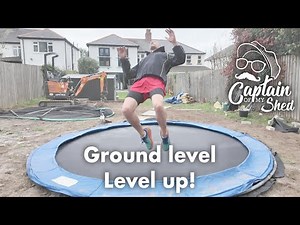 In ground trampoline. Garden level up!