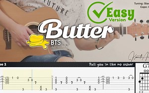 【简单版】BTS 新歌《Butter》，你看这翻弹的怎么样？
