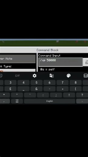 Minecraft xp command #shorts