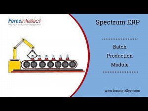 Spectrum ERP - Batch Production Module for Chemical Industry