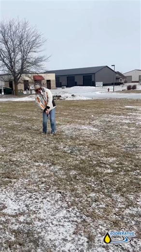 What is Kari Jo doing?! ❄️⛳️ Training for the University of Okoboji Winter Games, of course! More practice rounds coming soon 👀 KUOO Winter Games weekend coverage is fueled by Boji Junction powered by Cooperative Energy Company! #UofOWinterGames #lakeokoboji #kuoo #golf | KUOO Campus Radio
