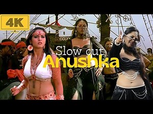 Anushka Navel Shaking Dance 🔥 | Kaattumara Cholayille | 4K Slow Motion Edit