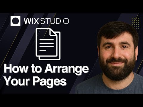 How to Arrange Your Pages on Wix Studio