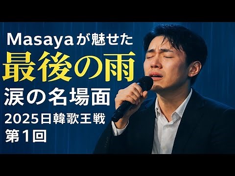 🌧Masayaが魅せた奇跡の歌声🎤「最後の雨」涙の名場面｜2025日韓歌王戦 第1回✨