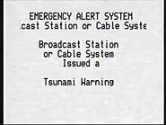 Emergency Alert System- California Tsunami Warning March 11, 2011