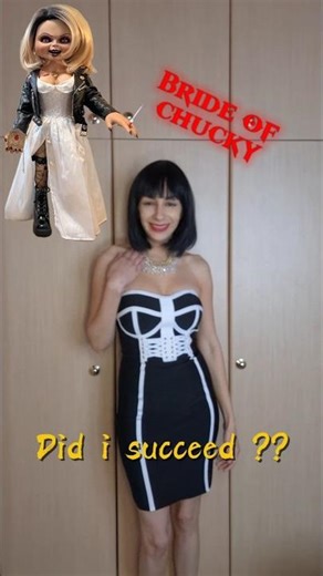 Today I am bride of chucky #cosplay #chucky #bride #cosplayer