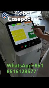 Techflowpack offer and deliver the qualified and Affordable cobot case packer for bottles, cans, boxes case packing. It's compact structure with small footprint, easy operation and changeover. For more Technical datas pls refer to www.techflowpack.com #cobot #casepacker #Packagingmachine | Techflowpack