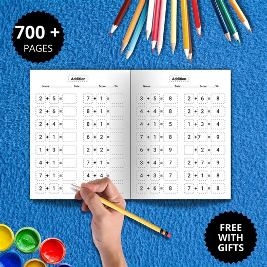 Addition Math Workbook Bundle | 1st Grade Homeschool (PDF Pattern, 700  Pages) - Etsy Australia