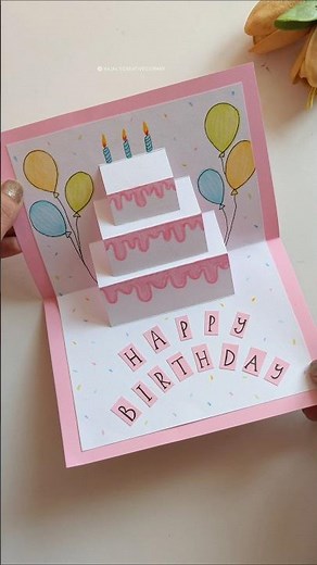 CUTEEST Handmade Birthday POP UP Card for LOVE!