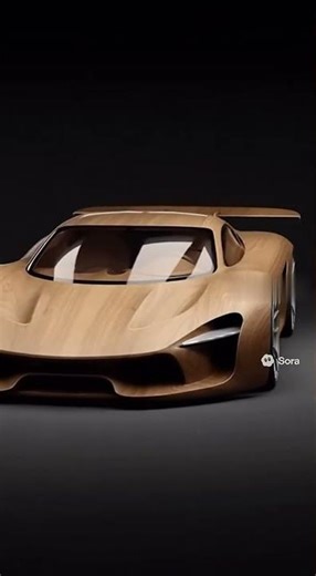 Crafting an aerodynamic wooden sports car