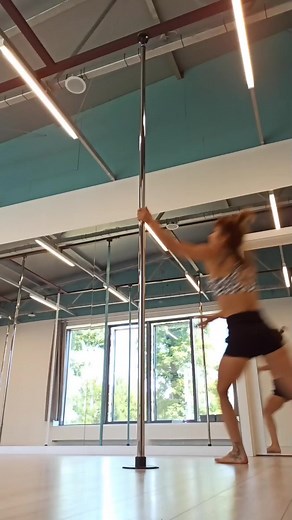 1.5K views · 34 reactions | #poledance #staticpole #powerpole #polespin #transition | Strength Pole Flexibility Dance | Facebook