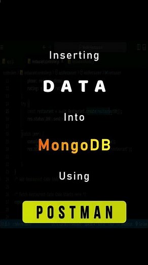 How to insert data into MongoDB using Postman | Quick Guide #mongodb #nodejs #expressjs