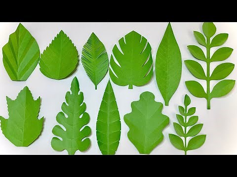 11 Ways To Make Leaves for Paper Flowers