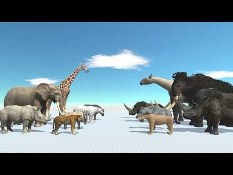 Prehistoric Mammals vs Modern Mammals 1 on 1 Tournament | ARBS Simulation