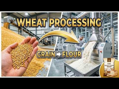 How Wheat Is Processed In A Factory (From Grain To Flour)