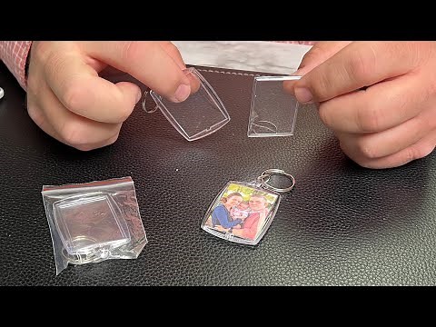 MTLEE Clear Acrylic Photo Keychains