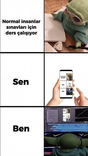 İnsanlar sınava çalışırken bizim yaptığımız