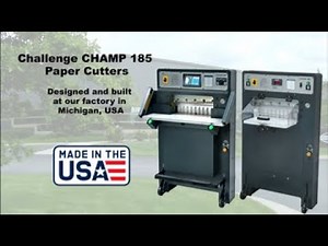 The Challenge CHAMP 185 and 185Pro Paper Cutters