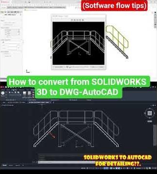 How to Convert SolidWorks 3D Model to AutoCAD 2D DWG/DXF | Drawings + Export Trick