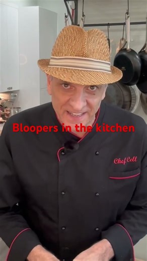 Bloopers in the kitchen #bloopers #outtakes #chef #shorts