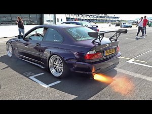 BMW 320i E46 Turbo boosted Pandem Widebody Burns Hole in Asphalt!