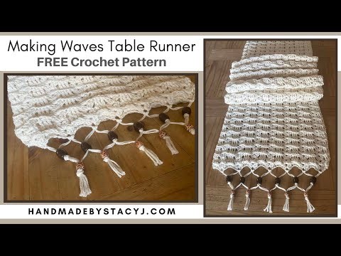How to Crochet the Making Waves Table Runner | A step-by-step crochet tutorial