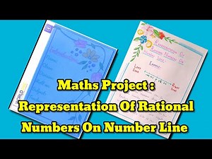 Maths Project : Representation Of Rational Numbers On Number Line/Learn with Anam