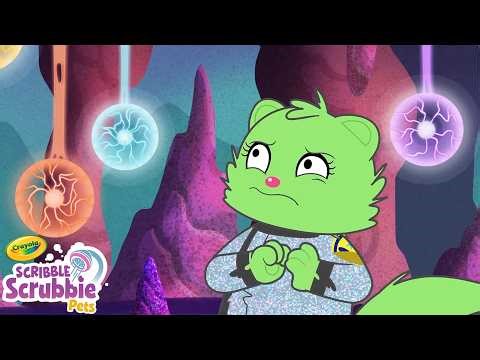 We Made An Alien Movie! | Crayola Scribble Scrubbie | Funny Cartoons for Kids