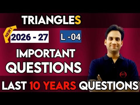 Triangles Class 10 Last Ten Years Questions | Oswaal Revision #04 | Triangles | Important Questions