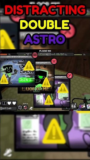 🌙 distracting DOUBLE ASTRO in dandy's world.. #dandysworld #roblox #shorts