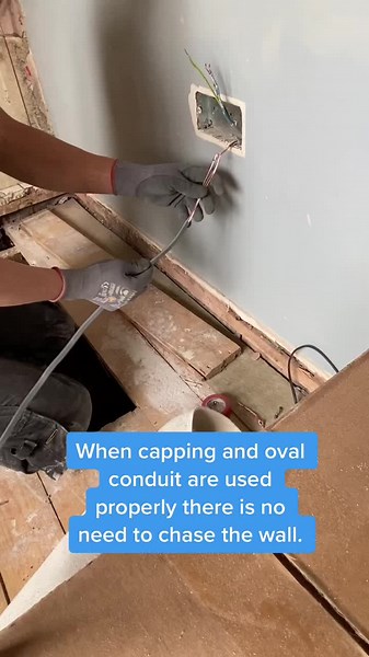 #electrician #capping #oval #conduit #foryou #fyi #sparkysoftictok #knipex #rewire #fyi #electrics