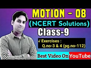 motion class 9 ncert solutions || ncert solutions for class 9 science chapter 8