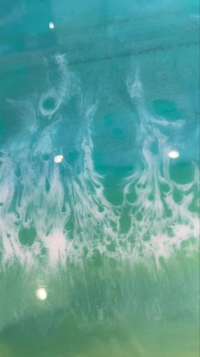 Oak beach dining table. This resin table is available in the @the creek art gallery in freshwater creek. 85cm wide $1090 or plain with oil varnish $500. It can also be hung on a wall $990. | Adam Stanley Art