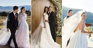 11 Iconic Oscar de la Renta Celebrity Wedding Dresses