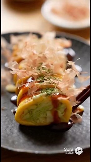 キャベツたっぷりとんぺい焼き #キャベツ