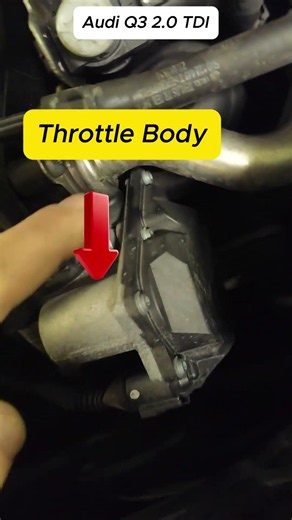Where is the Throttle Body?Audi Q3 2.0TDI#mechanic #audi #diy #cars