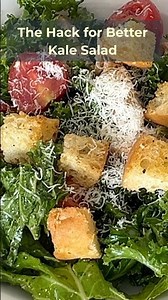 The Hack for a Better Kale Salad 🥗 #KaleSalad #HealthyRecipes #SaladTips #cookingshorts #freshfood