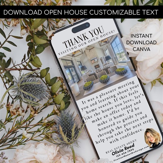 Open House Real Estate Customizable Marketing Text Message Template Instant Digital Download for Realtor - Etsy