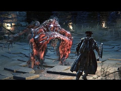 Bloodborne: Blood-starved Beast Boss Fight (1080p)