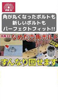 なめた六角ボルトもすんなり回せる！パーフェクトフィットソケットセットのご紹介【藤原産業】#shorts