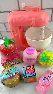 Cutting Open Viral Squishies & Mixing Them in a Mini BLENDER Satisfying Video ASMR! ✂️ #shorts