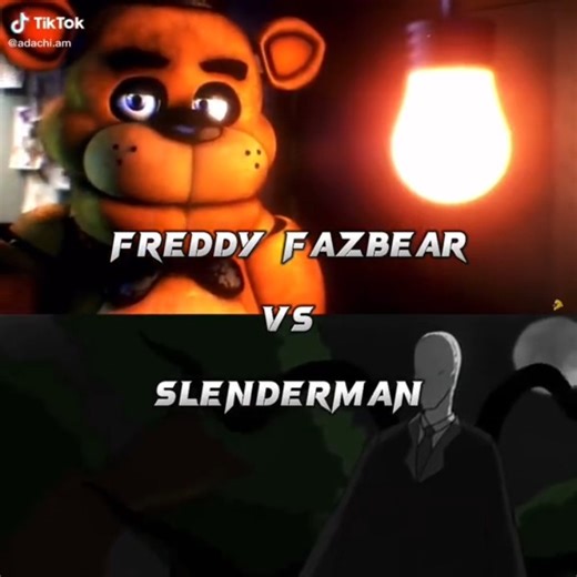 Freddy fazbear vs Slenderman #creepypasta #fnaf #horrorcharacters #edit #viral #shorts