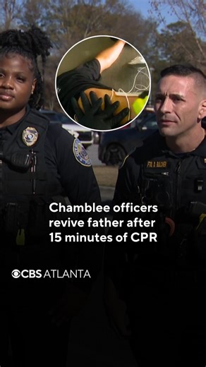 Newly released body camera footage shows the intense moments Chamblee Police officers worked to revive a father who collapsed at a Jiffy Lube on Peachtree Boulevard, performing nearly 15 minutes of continuous CPR until his pulse returned. Officers were dispatched after an employee, Pablo Santiago, collapsed and stopped breathing. Officer Dustin Bulcher, who was parked across the street, rushed inside to begin chest compressions immediately. Footage shows officers rotating in and out to keep comp