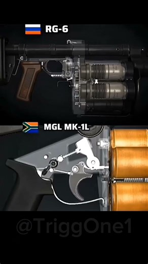 RG-6 🇷🇺 vs MGL-1L 🇿🇦 – 40MM Power Showdown 💥 Who Wins? #gunhistory