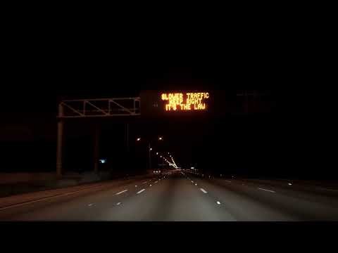 1 Hour Relaxing Night Drive Loop 4K 60fps · Road Ambience for Studying & Focus