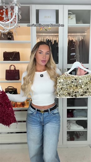 on s’habille pour Nouvel an 🎉 #nouvelan #outfit #ootd #2026