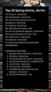 7.5K views · 3.6K reactions | Top 10 Spring Anime Ao Far! Let me know your top 10 in the comments WE ALL HAVE DIFFERENT OPINIONS! #anime #animes #ainimefan #animelover #animelovers #top10 #top5 #springanime #like #share #follow | Rogers Review | Facebook