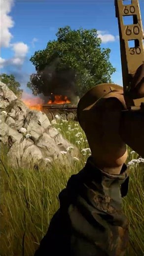 He Never Saw It Coming… Instant Tank Destruction! 💥 #battlefield #bfv #gaming #gamingshorts