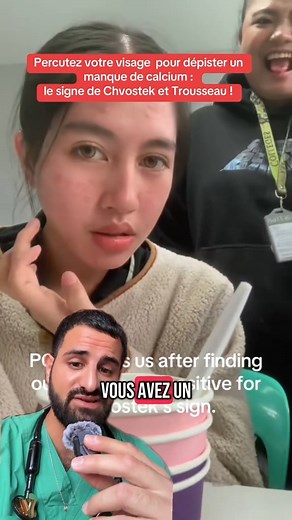 De nombreuses causes existent, donc si vous présentez ce signe consultez votre médecin ! ##sante##medical##test##prevention##chvostek##calcium##vitamin##vitamines##vulgarisation##incroyable. | Doctor.Anesthesia